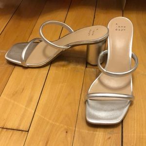 A new day silver heel sandals Women’s 8.5